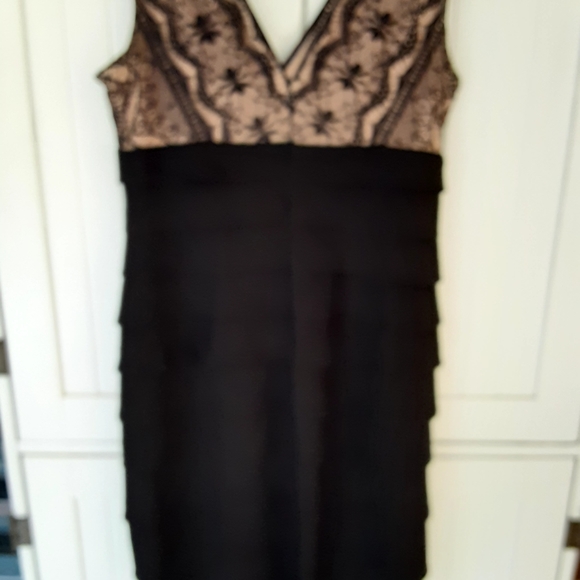 Jessica Howard Black Lace Sleeveless Cocktail Dress, Size 12P - Picture 6 of 11